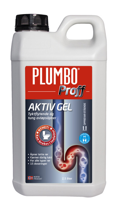 Plumbo avløpsåpner proff aktiv gel 2,5 liter